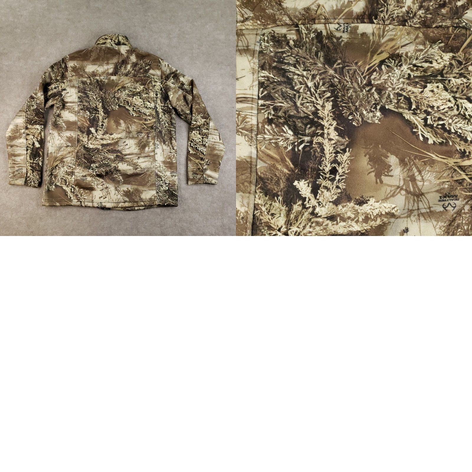 Realtree Realtree Jacket Mens Medium Green Brown Camouflage Full Zip Mock Neck Casual Size US M / EU 48-50 / 2 - 8 Thumbnail