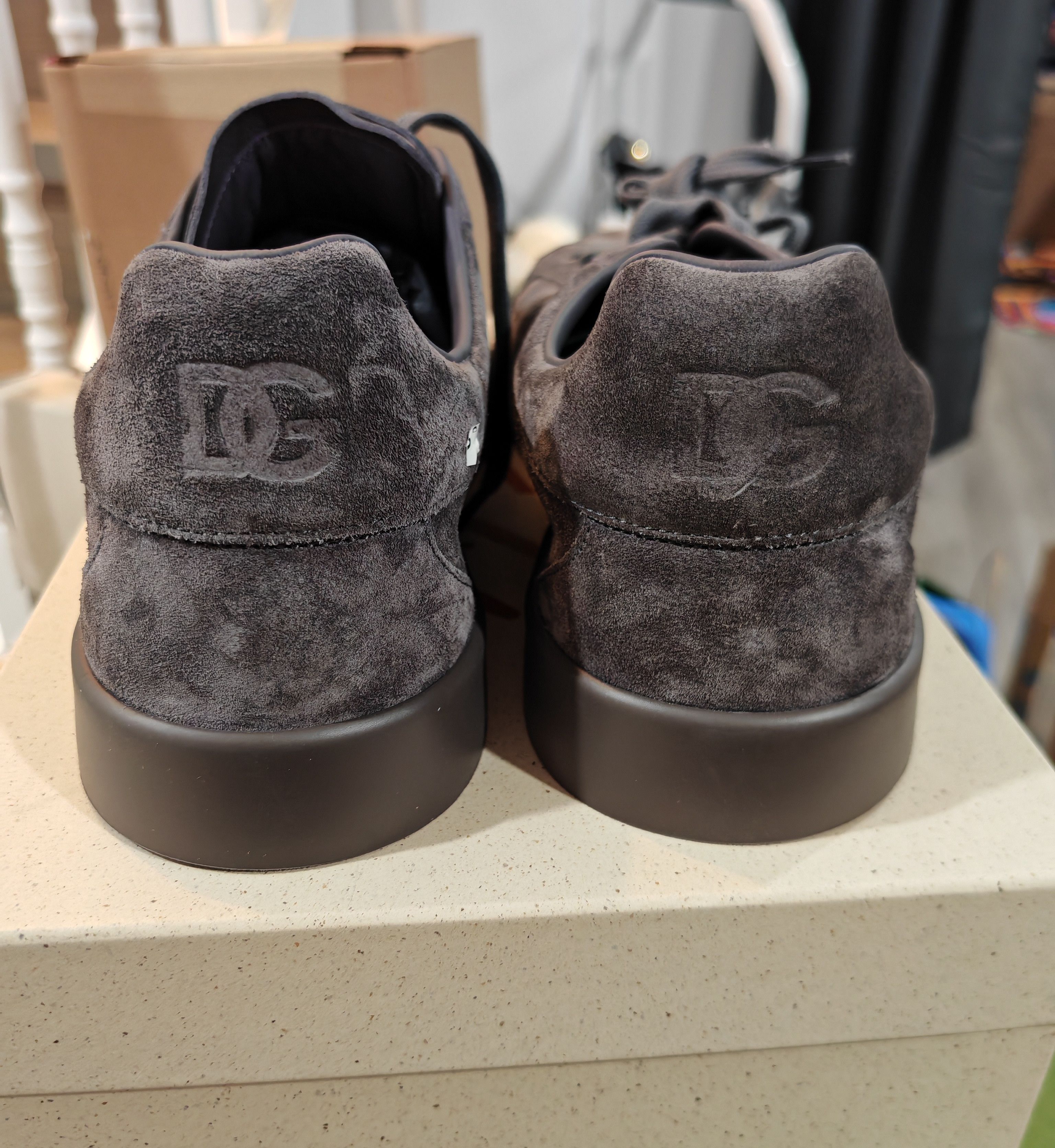 Dolce & Gabbana Suede Perforated Logo Sneakers Size US 11 / EU 44 - 10 Thumbnail
