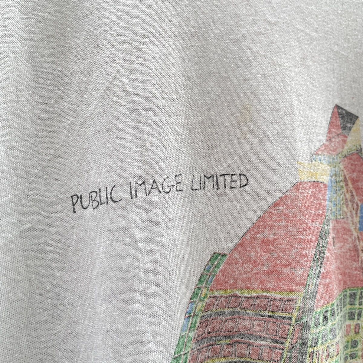 Band Tees Vintage PIL Public Image Ltd. Happy? T-Shirt Size US XL / EU 56 / 4 - 8 Thumbnail