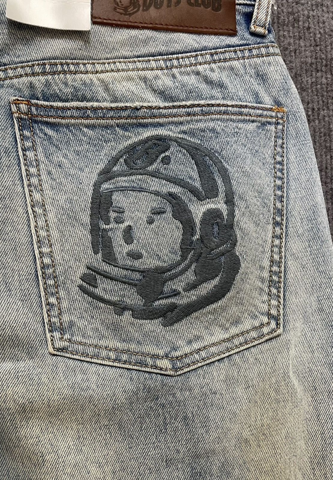 Billionaire Boys Club BBC Distressed Embroidered Loose-Fit Jeans Size US 32 / EU 48 - 5 Thumbnail