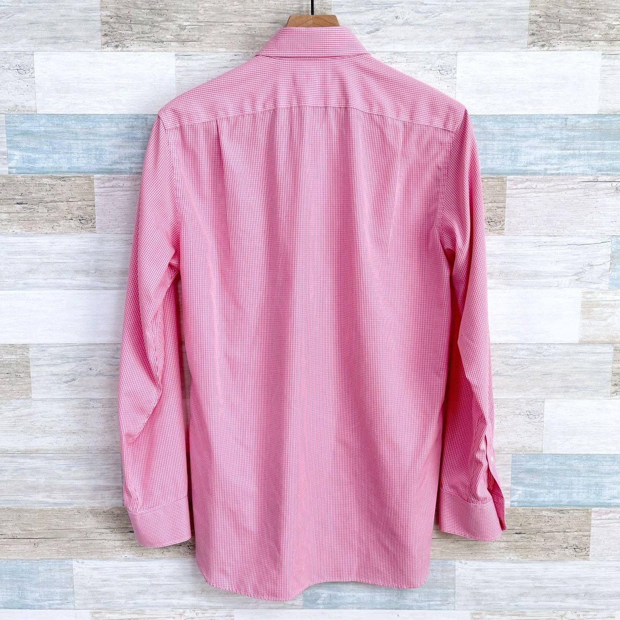 J.Crew J Crew Poplin Shirt Pink Gingham Button Down Mens S Size US S / EU 44-46 / 1 - 3 Thumbnail