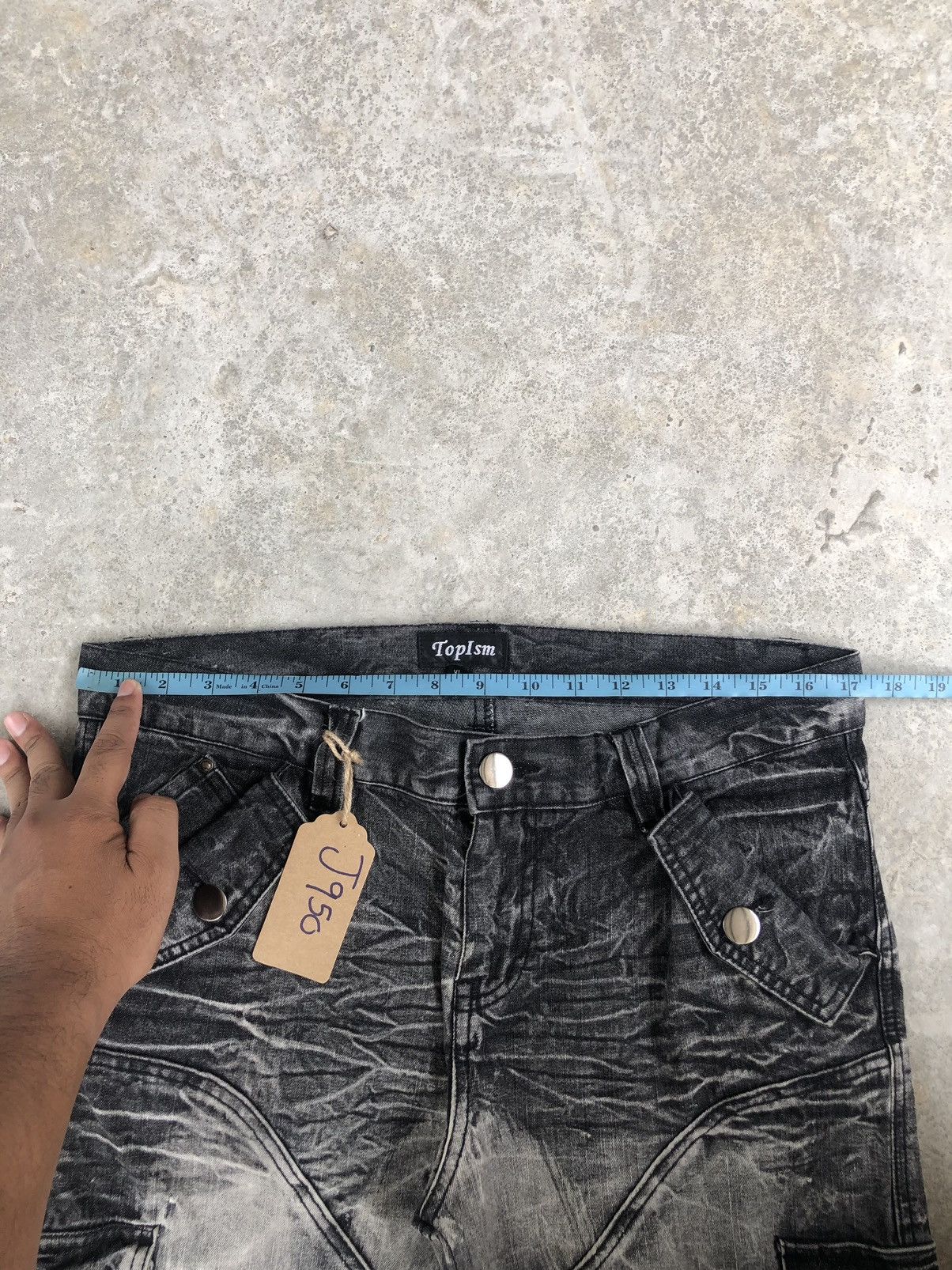 Japanese Brand Topism Flared Jeans Distressed Jeans Cargo Pants Multipocket Size US 34 / EU 50 - 21 Thumbnail