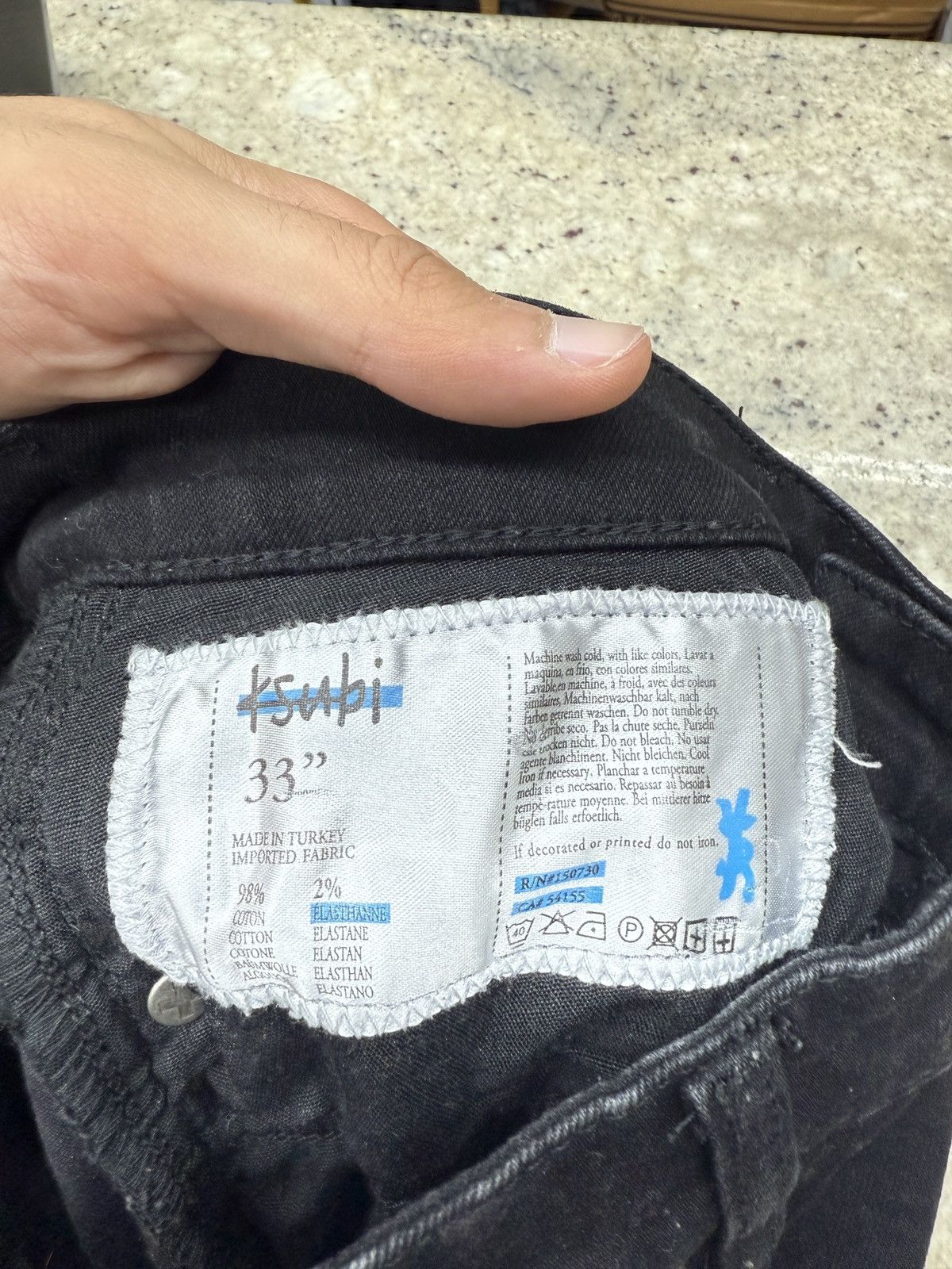 Ksubi Ksubi Black Denim Jeans Size US 33 - 8 Thumbnail