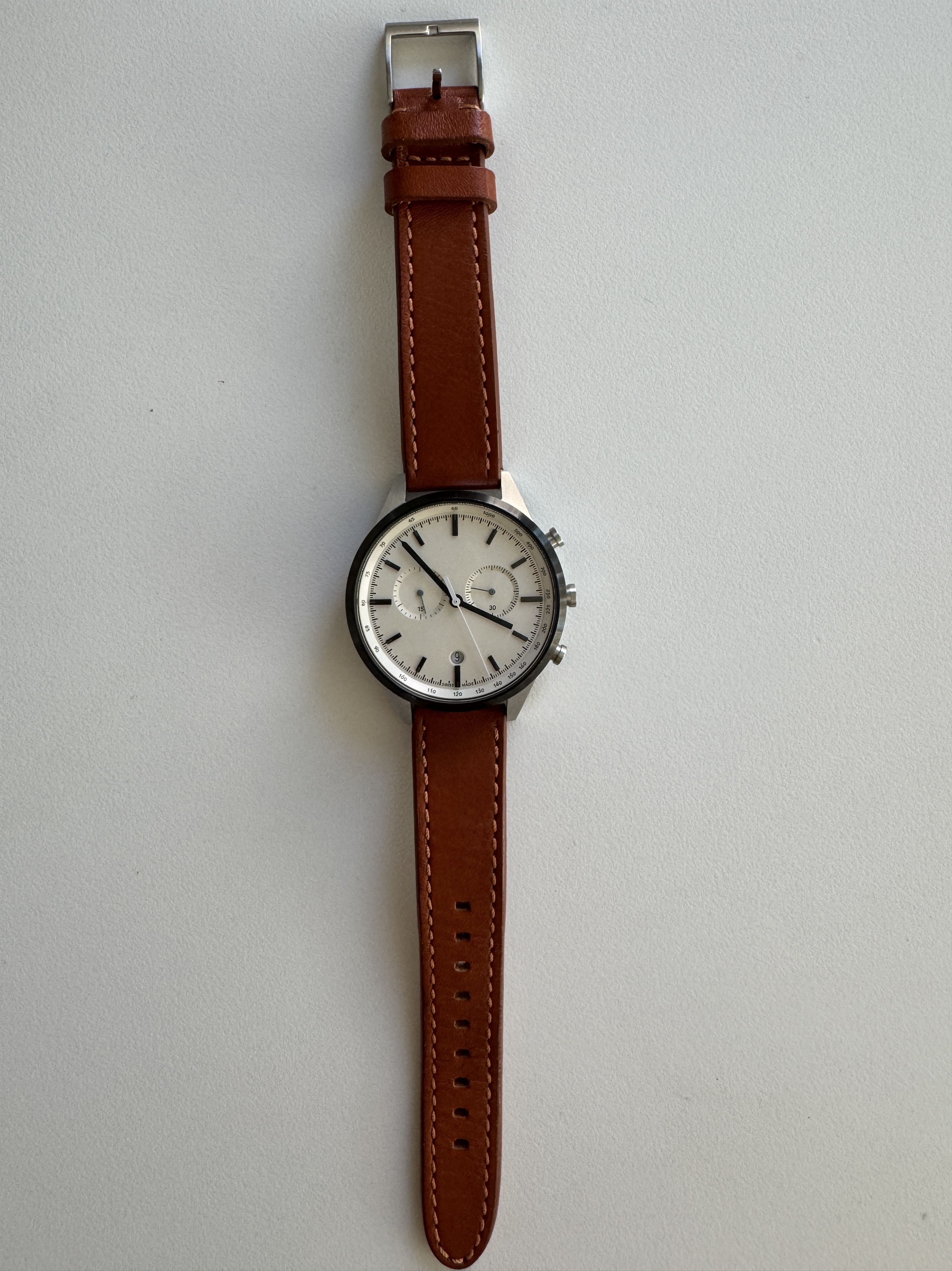Uniform Wares C41 Chronograph watch in PVD gray Size 40 - 4 Thumbnail