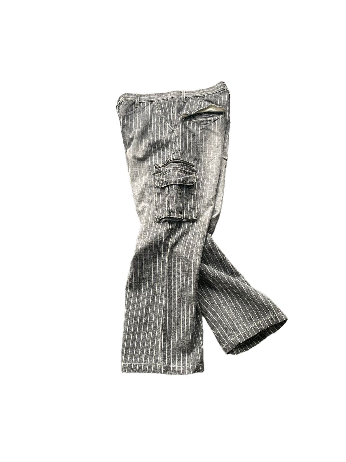 If Six Was Nine × Japanese Brand × Le Grande Bleu (L.G.B.) Allix Design Stripe Cargo Pant Size US 32 / EU 48 - 8 Thumbnail