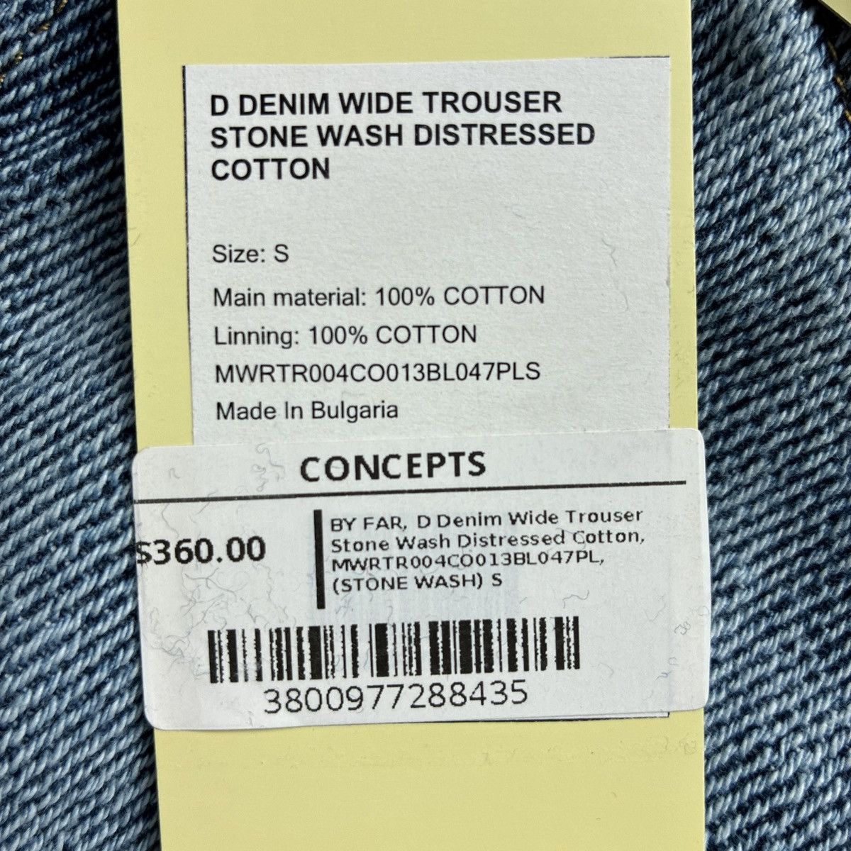 By Far By Far from Concepts Designer Stone Wash Flare Jeans NWT Size 28" / US 6 / IT 42 - 11 Thumbnail