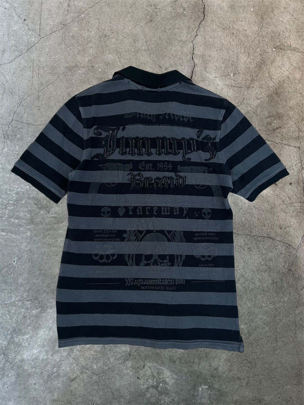 Japanese Brand Y2k drain jimmy’s brand drain affliction style polo Size US M / EU 48-50 / 2 - 1 Thumbnail