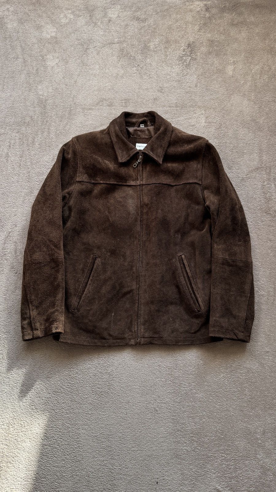 Genuine Leather 90s Y2K brown suede leather baggy detroit jacket schott vibe Size US M / EU 48-50 / 2 - 1 Thumbnail