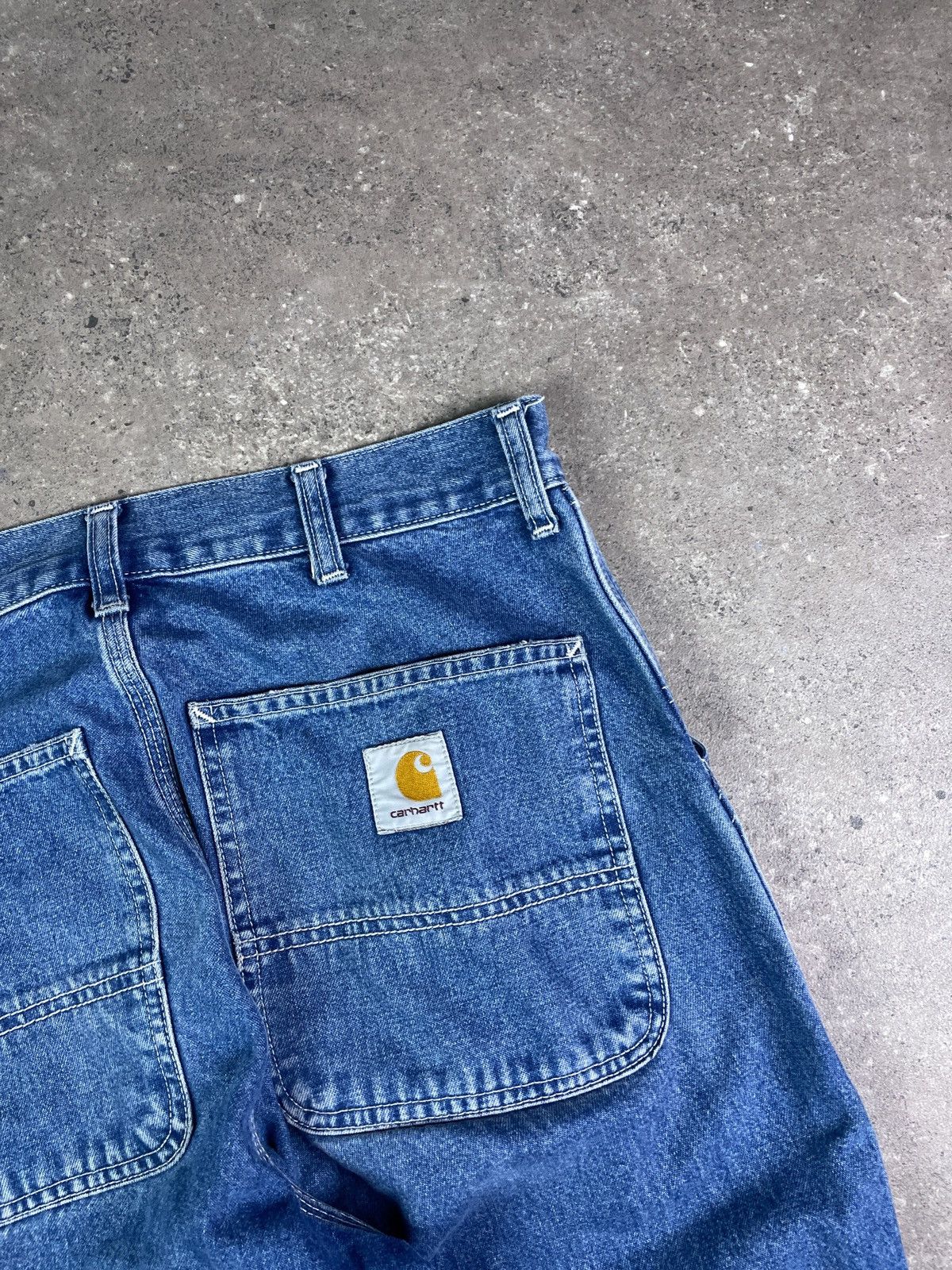 Carhartt × Vintage Vintage Y2K Carhartt wide leg simple denim jeans pants Size US 29 - 3 Thumbnail