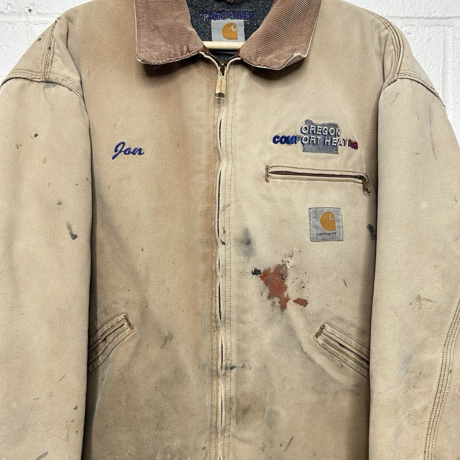 Carhartt Vintage Carhartt Blanket-Lined Detroit Jacket “Brown” J01 Size US XL / EU 56 / 4 - 3 Thumbnail