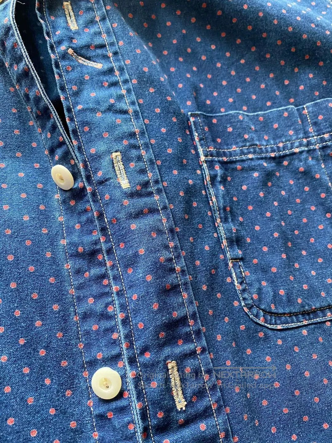 RRL Ralph Lauren vintage rrl blue dyed button-up shirt. Size US XS / EU 42 / 0 - 2 Thumbnail