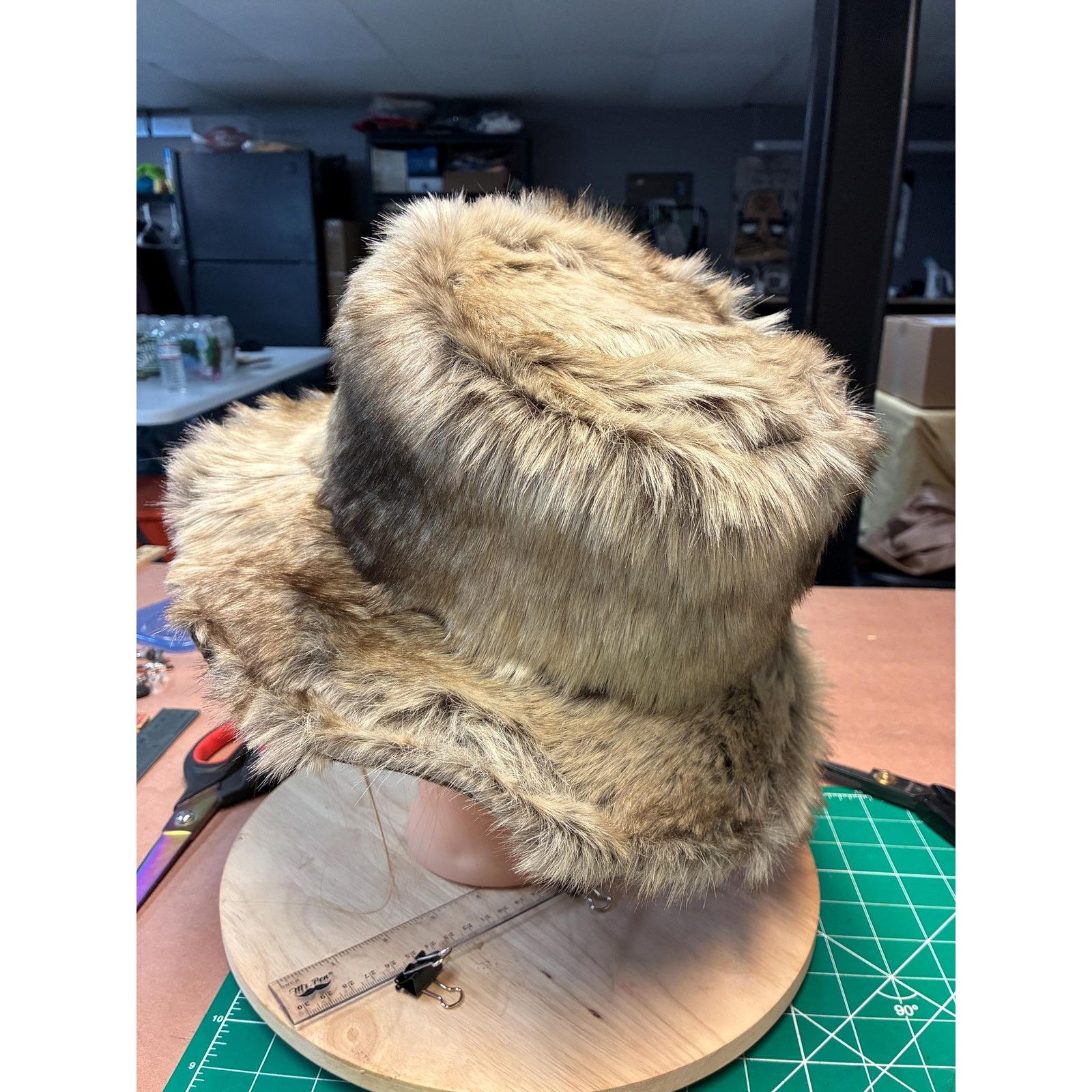 Other Upcycled Faux Fur Bucket Hat – Leopard Lined, Floppy Brim Size ONE SIZE - 4 Thumbnail