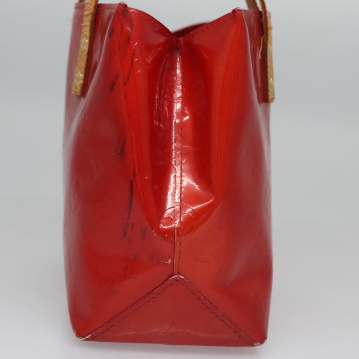 Louis Vuitton LOUIS VUITTON Monogram Vernis Reade PM Hand Bag Red Rouge Size ONE SIZE - 6 Thumbnail