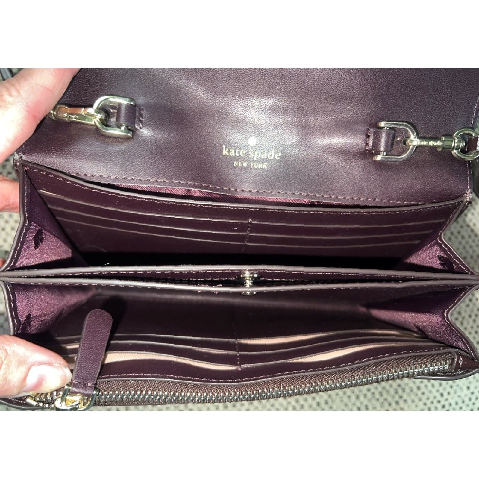 Vintage kate spade new york Clutch Wallet Convertible Crossbody Patent Leather Size ONE SIZE - 6 Thumbnail