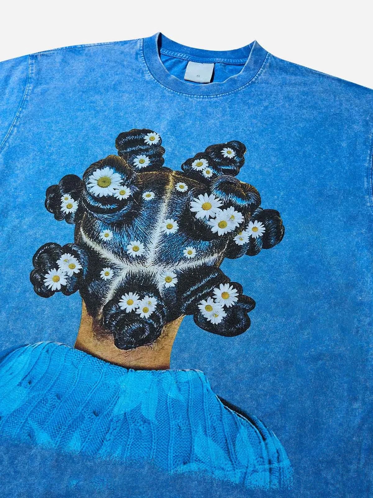 Vintage Bloom Summer Graphic Tee Size US XL / EU 56 / 4 - 1 Thumbnail