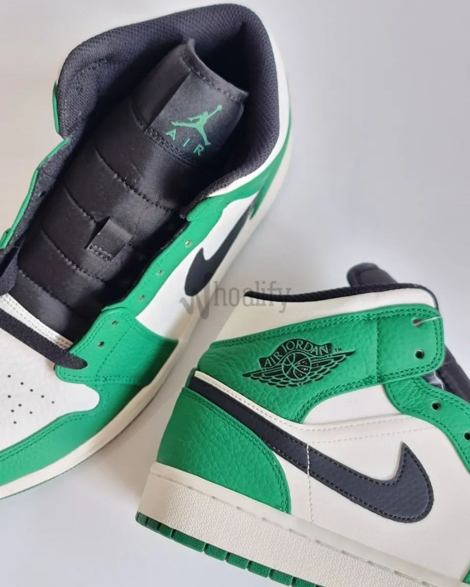 Jordan Brand Nike Air Jordan 1 Mid Pine Green Size US 9.5 / EU 42-43 - 2 Thumbnail