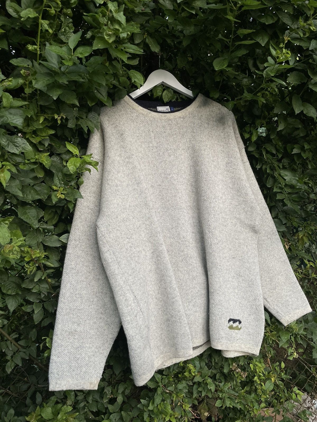 Billabong × Quiksilver × Vintage Vintage Billabong Sweatshirt 90s Wool Big Logo Surf Y2K Size US L / EU 52-54 / 3 - 11 Thumbnail