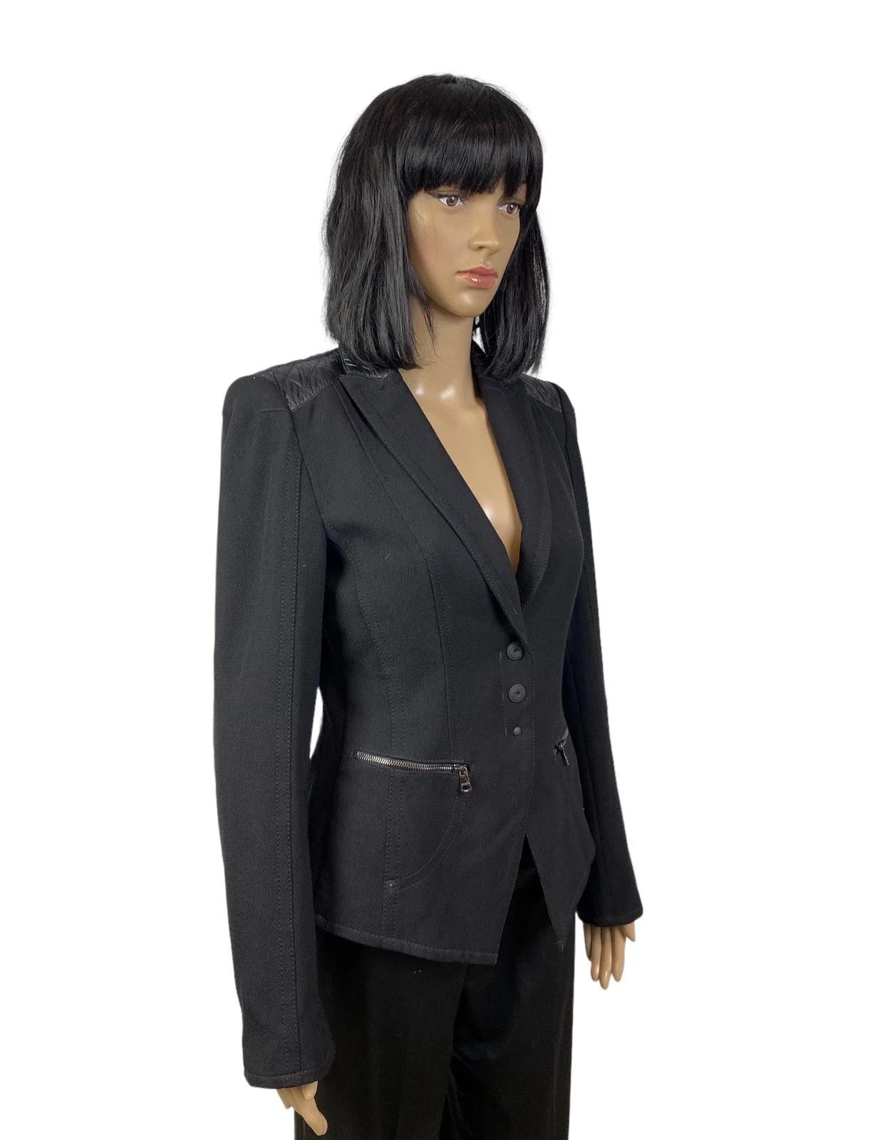 Other Marc Cain Wool Blazer Quilted Details size 2 Size S / US 4 / IT 40 - 2 Thumbnail