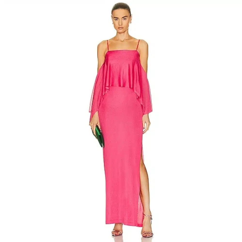 Tom Ford o1loc1c0625 ACK353 Slinky Viscose Long Dress in Pink Size S / US 4 / IT 40 - 2 Thumbnail