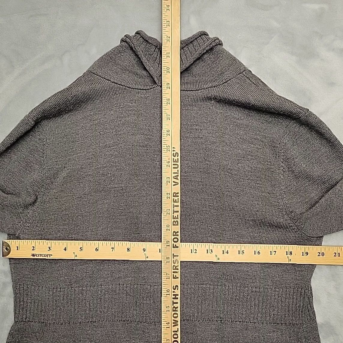 Eileen Fisher VINTAGE Eileen Fisher Cardigan Womens Large Gray Merino Wool Open Front Shawl Sweater Size L / US 10 / IT 46 - 8 Thumbnail