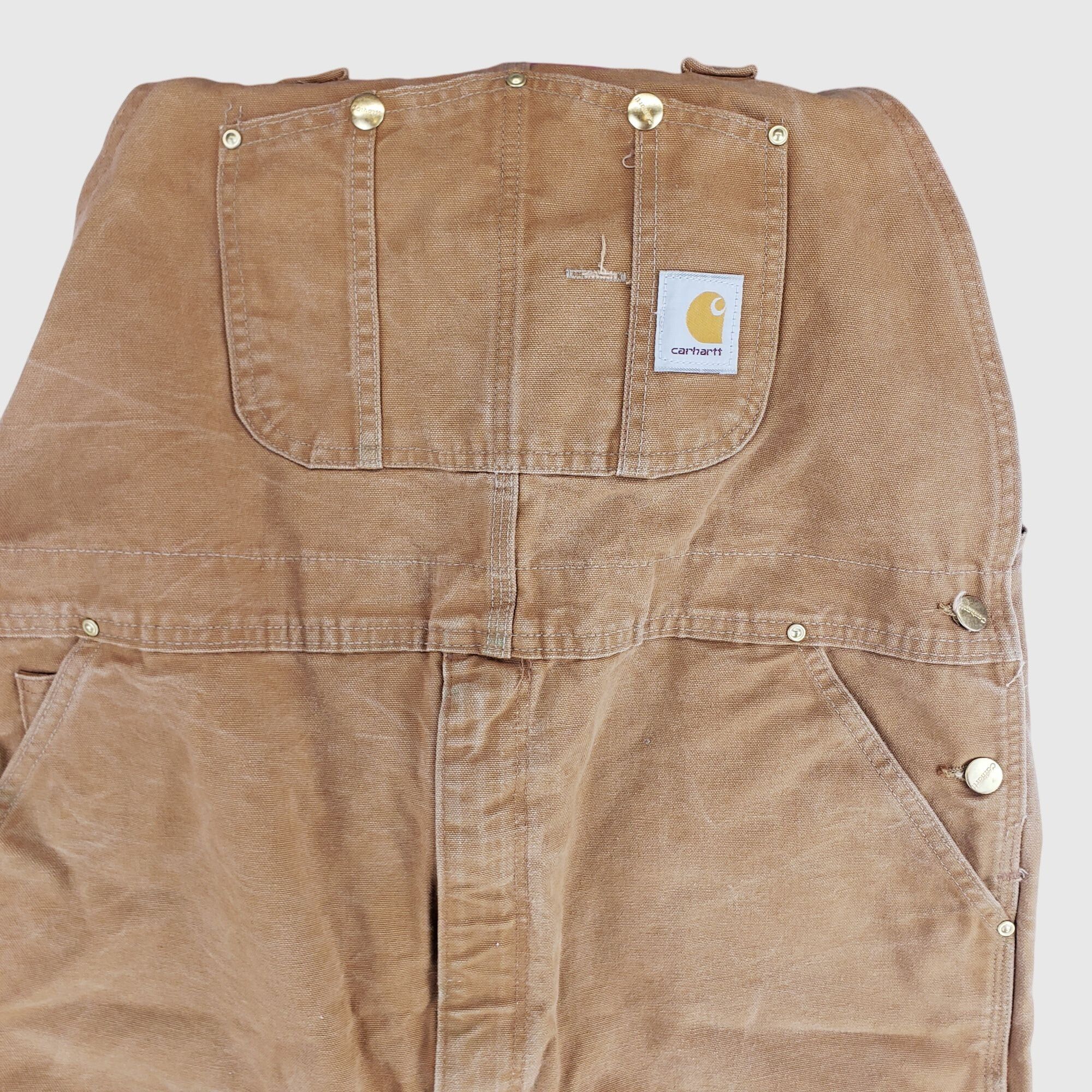 Carhartt Vintage Carhartt R46 Duck Canvas Overalls Brown 42x32 Size US 42 / EU 58 - 7 Thumbnail