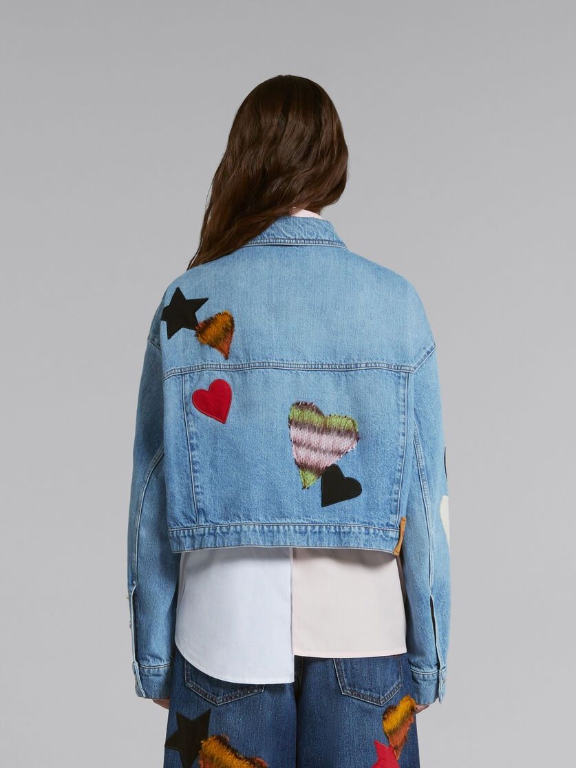 Marni o1w1db10824 Denim Jacket in Blue Size XS / US 0-2 / IT 36-38 - 3 Thumbnail