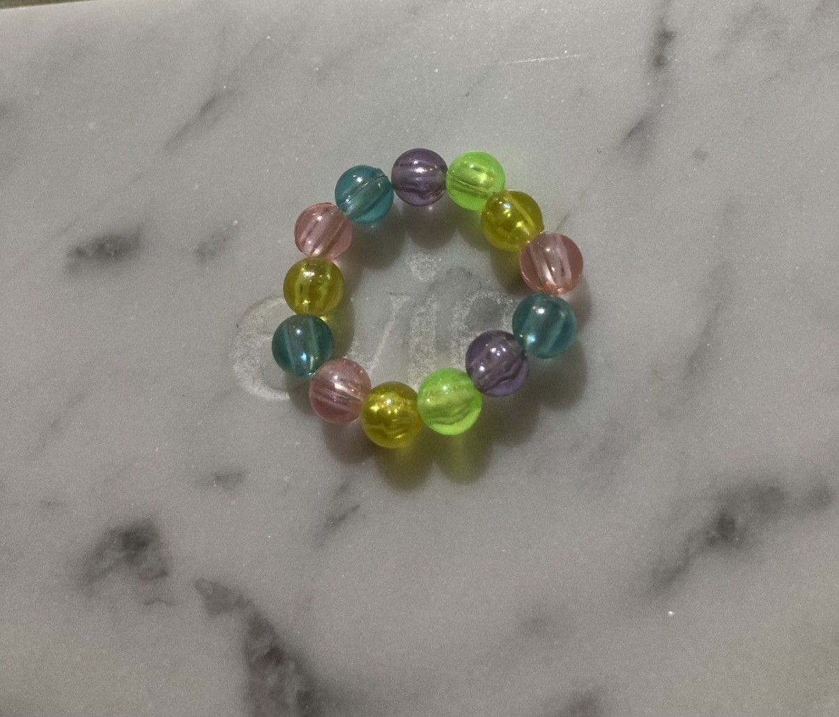 Jewelry Rainbow beaded ring Size ONE SIZE - 1 Thumbnail