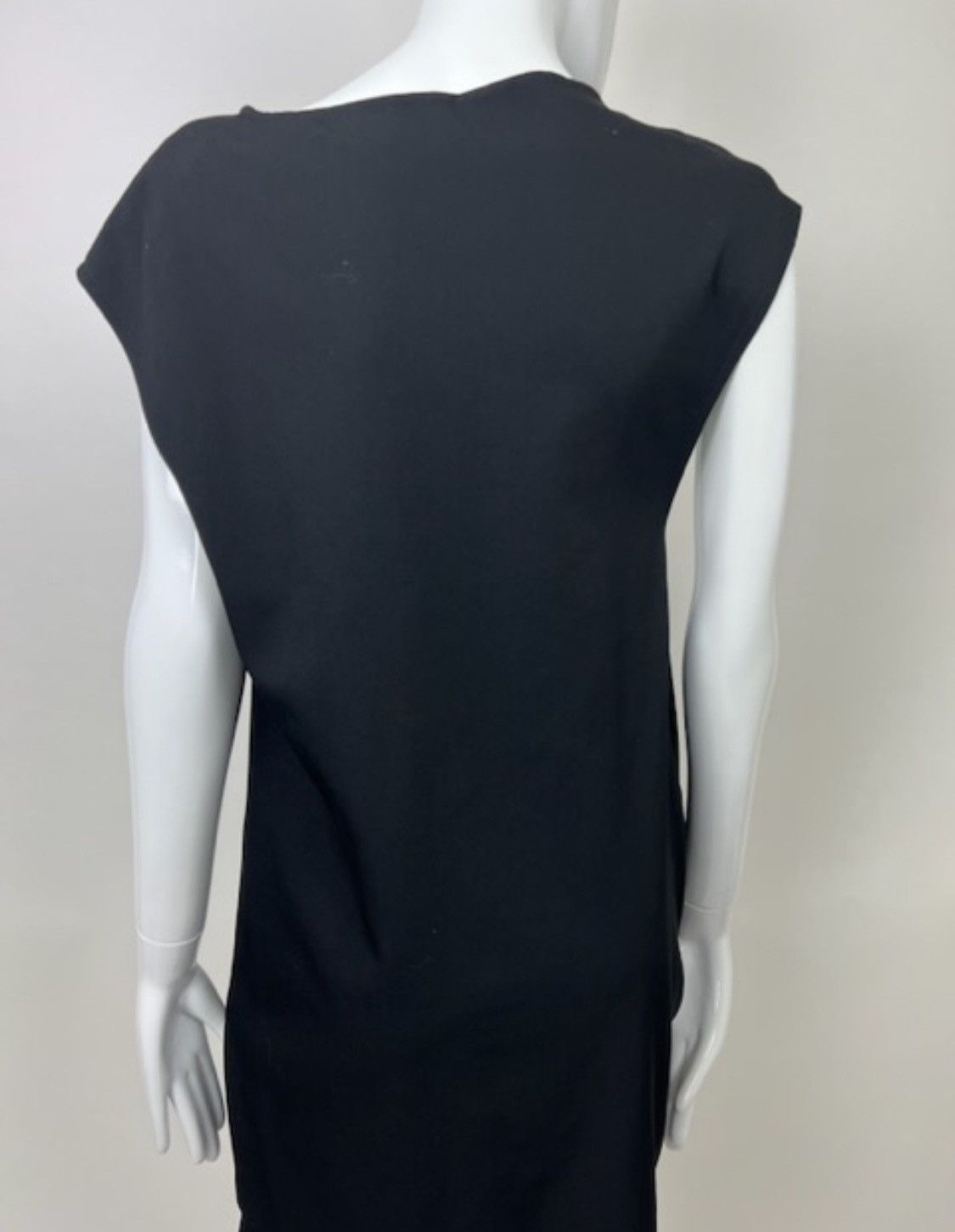 Limi Feu × Yohji Yamamoto Limi Feu Asymmetric Draped Wool Dress Size S / US 4 / IT 40 - 5 Thumbnail