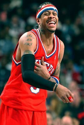 Adidas × NBA Authentic Philadelphia 76ers Allen Iverson Adidas Jersey Size US L / EU 52-54 / 3 - 1 Thumbnail