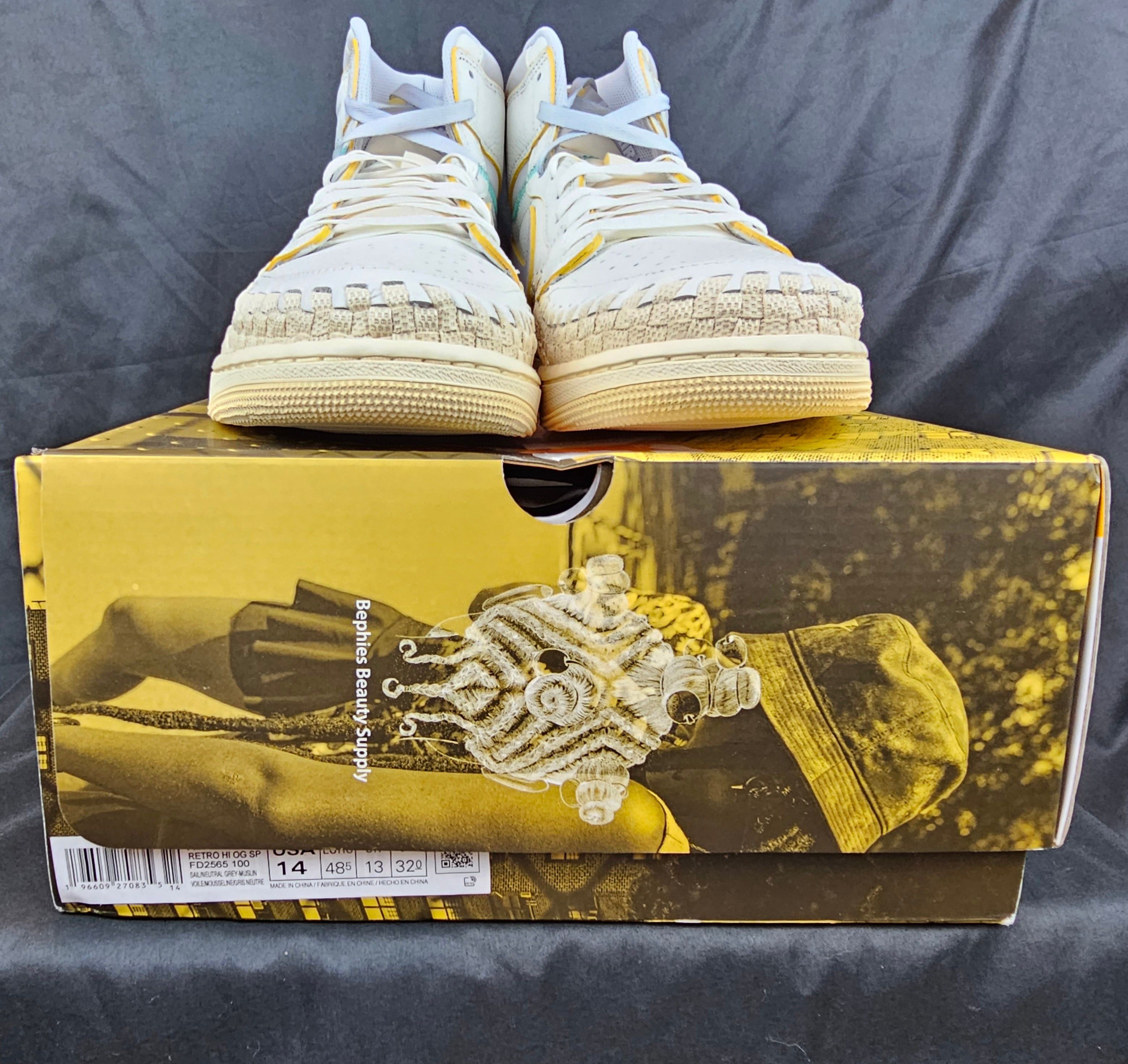 Jordan Brand Nike Jordan 1 Retro Hi OG SP Union LA Bephies Beauty Supply Size US 14 / EU 47 - 8 Thumbnail