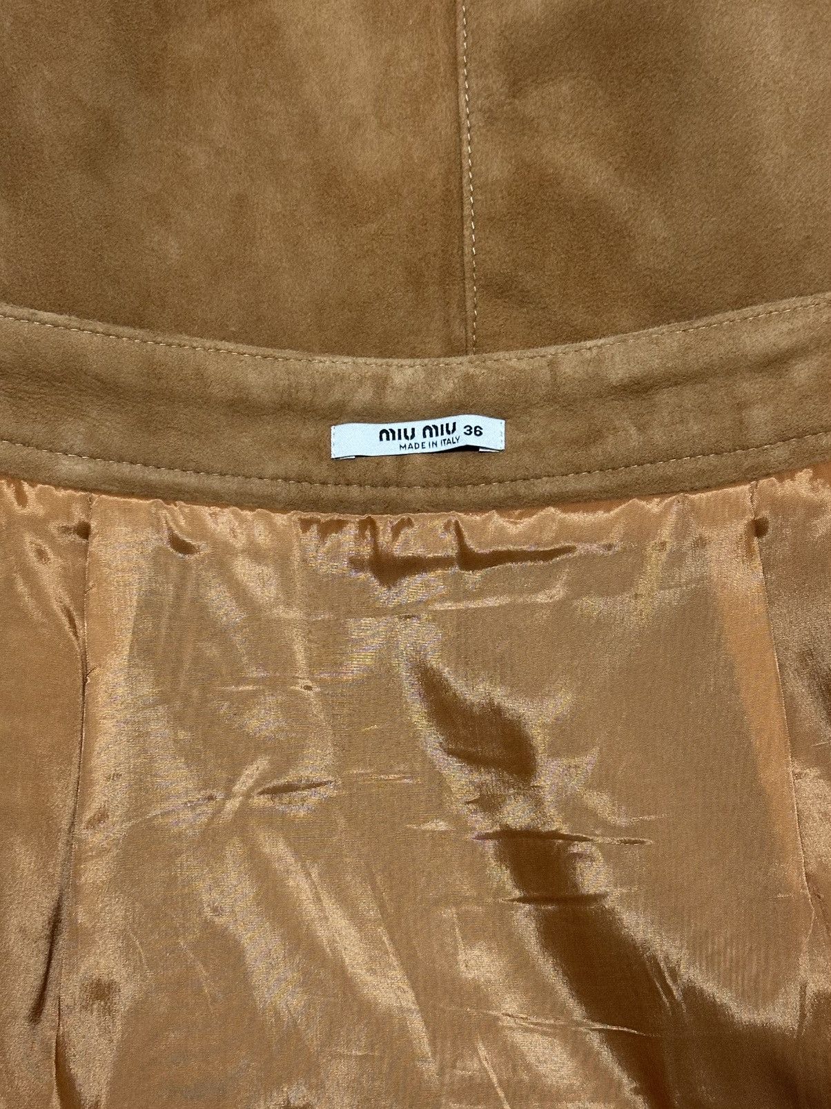 Miu Miu MIU MIU Fall Winter 2018 Studded Suede Midi Skirt Size 25" / US 0 / IT 36 - 7 Thumbnail