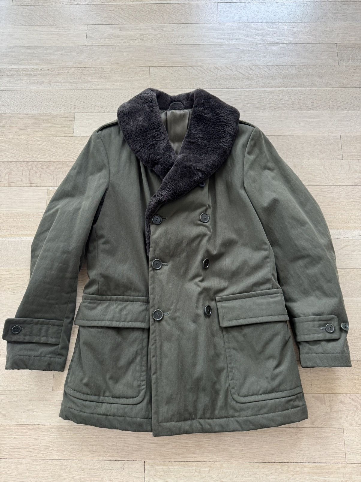 Aspesi Military inspired peacoat with fur Size US M / EU 48-50 / 2 - 1 Thumbnail