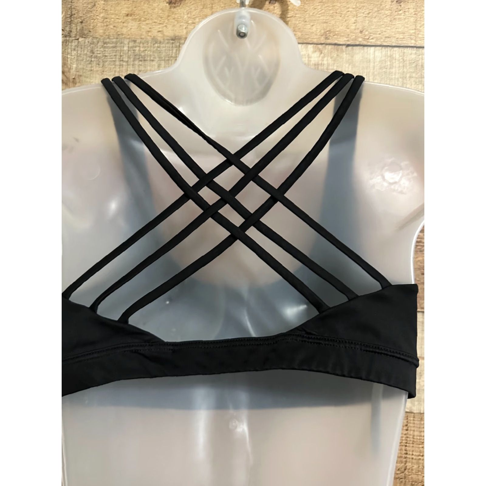 Victoria's Secret VICTORIA'S SECRET Black Sports Bra S/P Victoria Sport Underwired Pullover Activewear Yoga Womens Size ONE SIZE - 3 Thumbnail