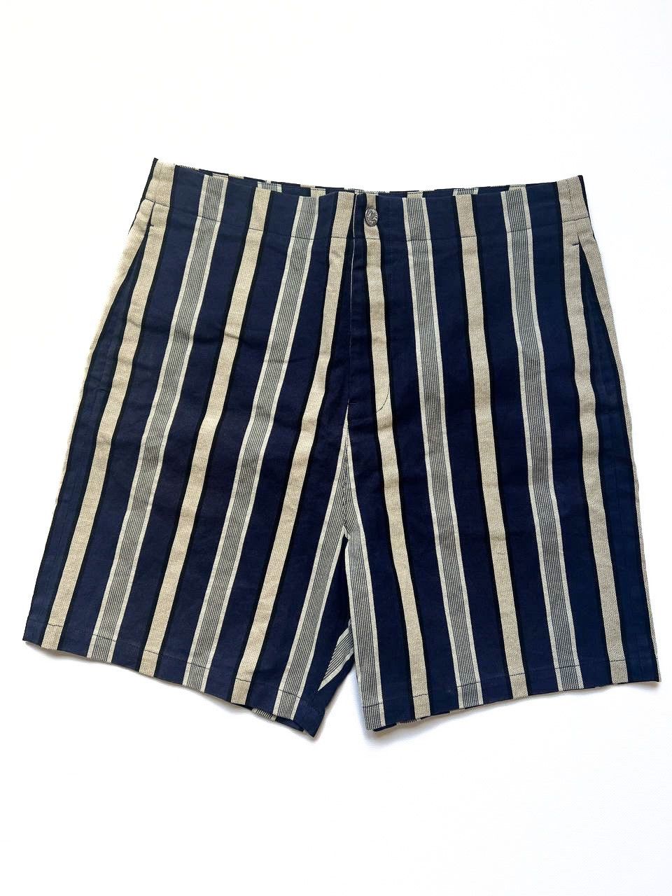Acne Studios × Japanese Brand Acne Studios Pell den denim striped shorts Size US 32 / EU 48 - 1 Thumbnail