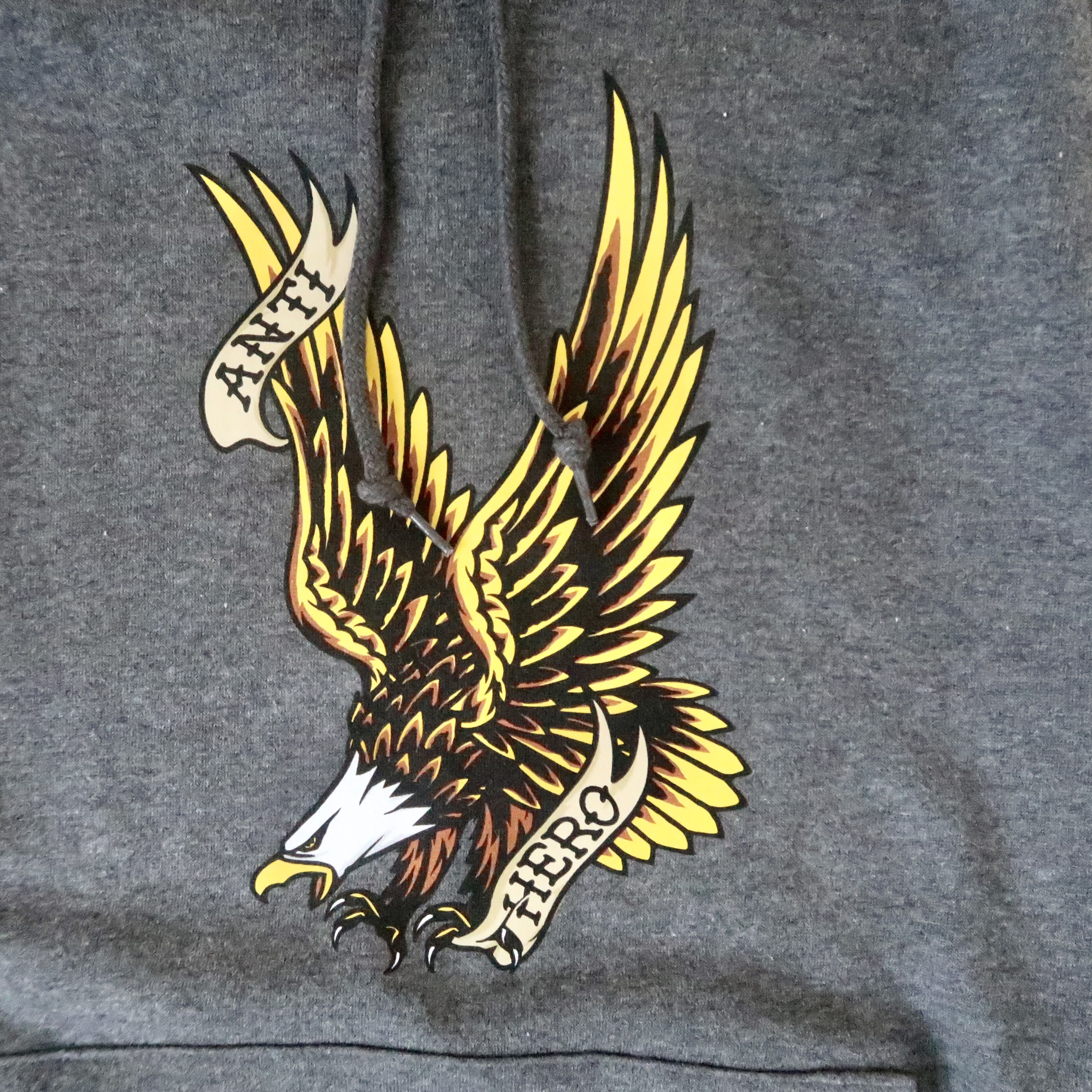 Antihero 2000's ANTIHERO eagle logo hoodie heather charcoal S Size US S / EU 44-46 / 1 - 6 Thumbnail