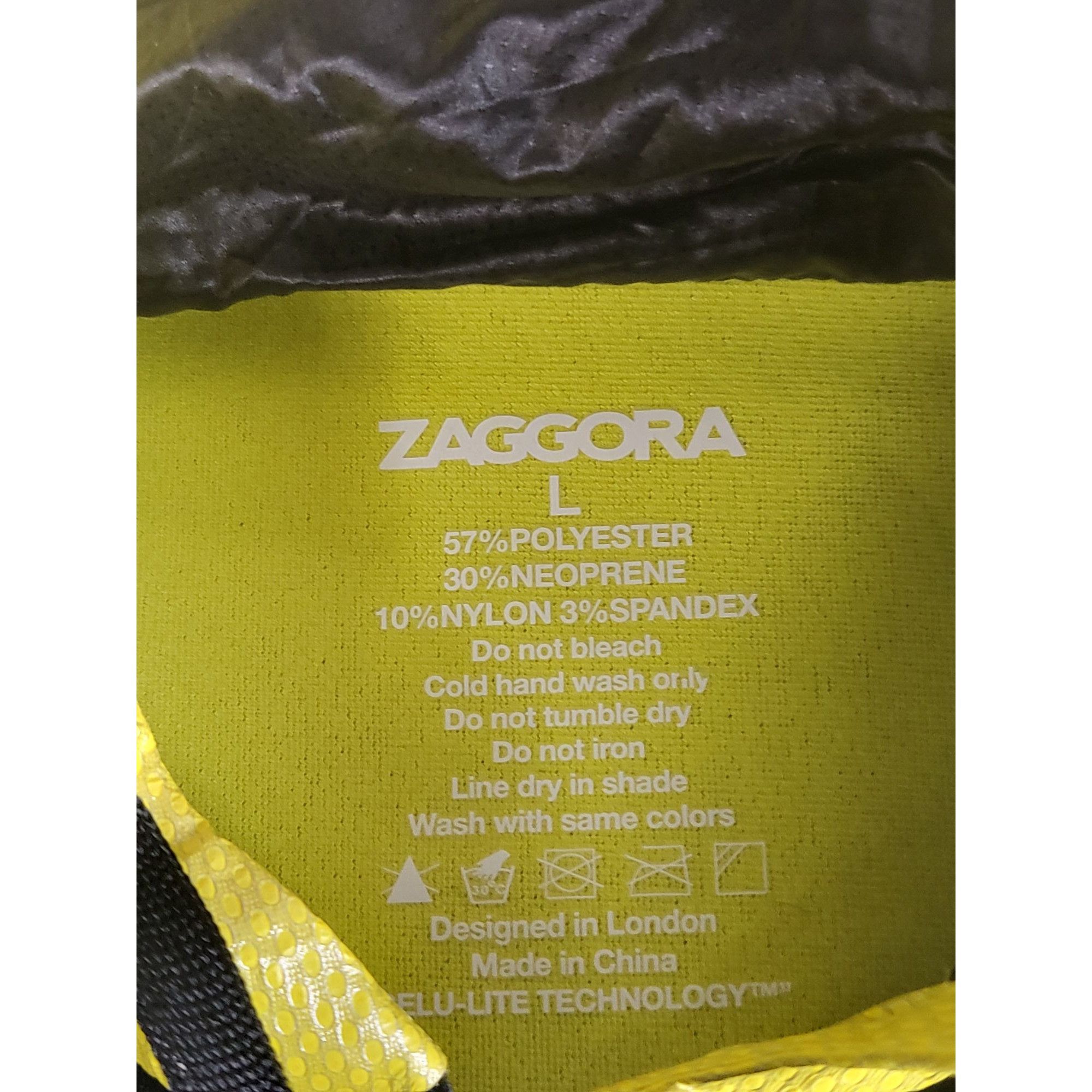 Other Zaggora Hooded Body Blazer Jacket Women Sz L Black Yellow Ac Size L / US 10 / IT 46 - 3 Thumbnail