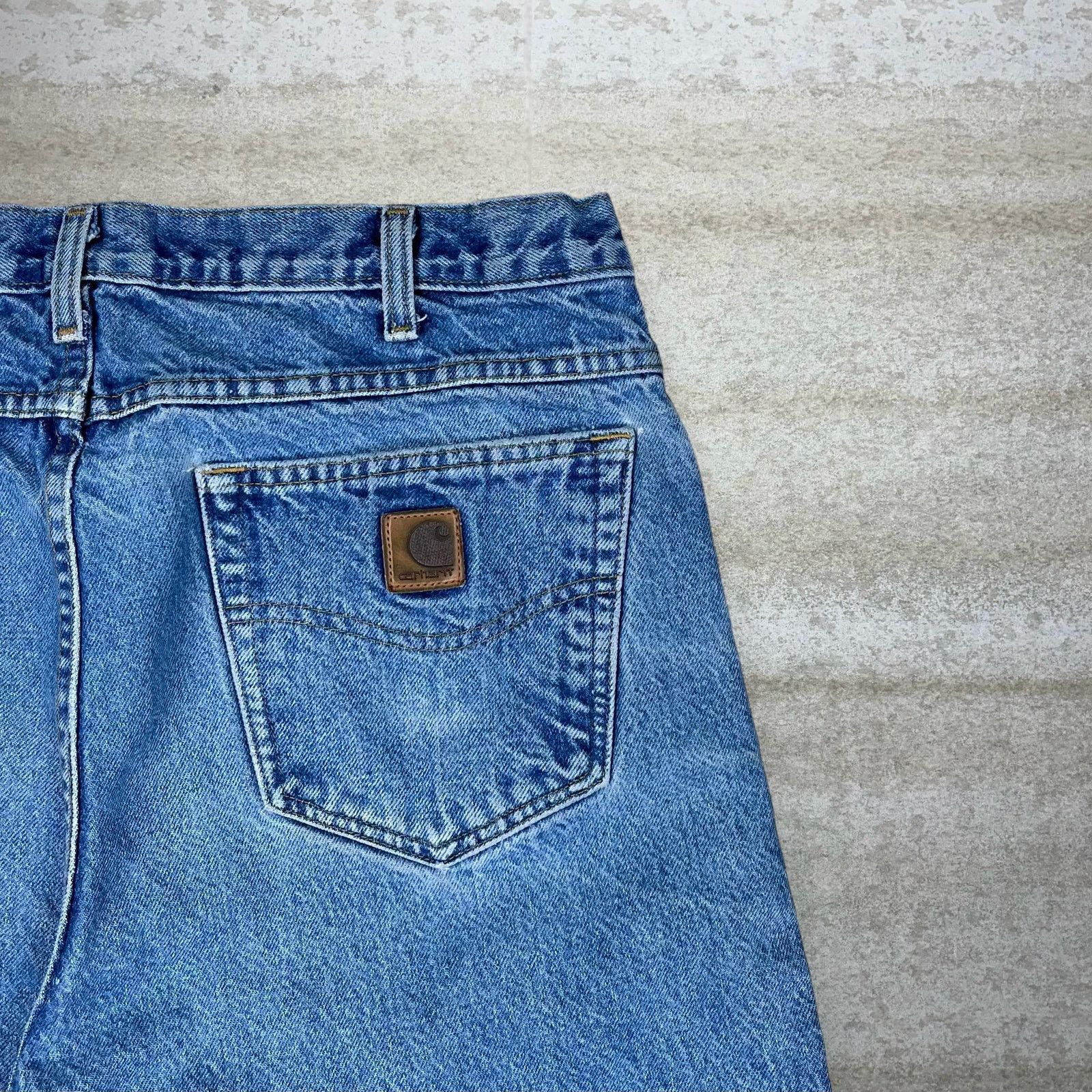 Carhartt Vintage Y2K Carhartt Jeans 38x36 Straight Leg Medium Wash Size US 38 / EU 54 - 3 Thumbnail