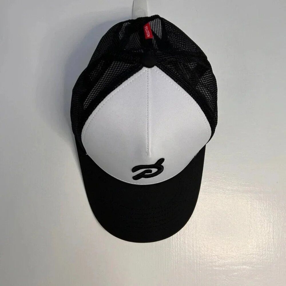 Peloton BNWT Peloton Black and White AdjustableTrucker Hat O/S Size ONE SIZE - 3 Thumbnail