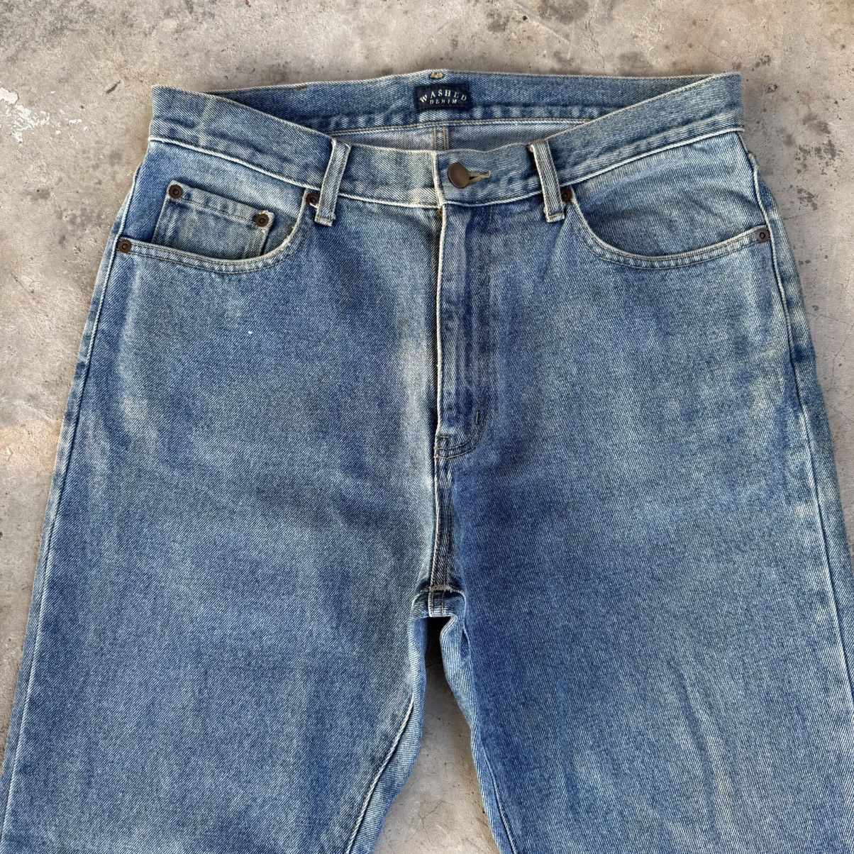 Japanese Brand W34 Vintage Washed Denim Faded Jean Pants Size US 34 / EU 50 - 2 Thumbnail