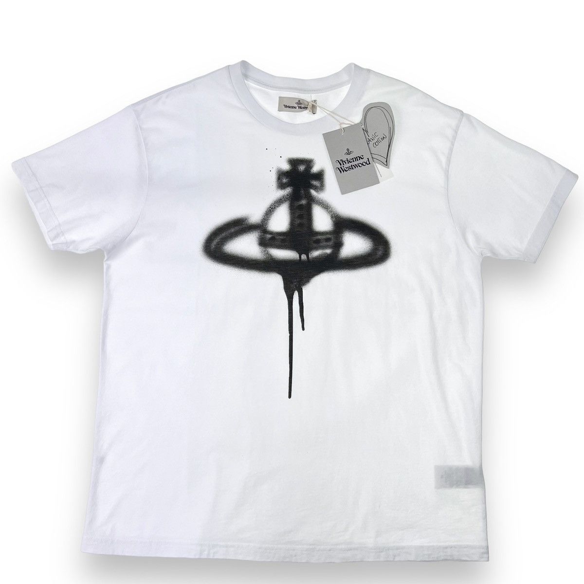 Vivienne Westwood Vivienne Westwood Spray Orb White T Shirt Size US XXS / EU 40 - 2 Thumbnail