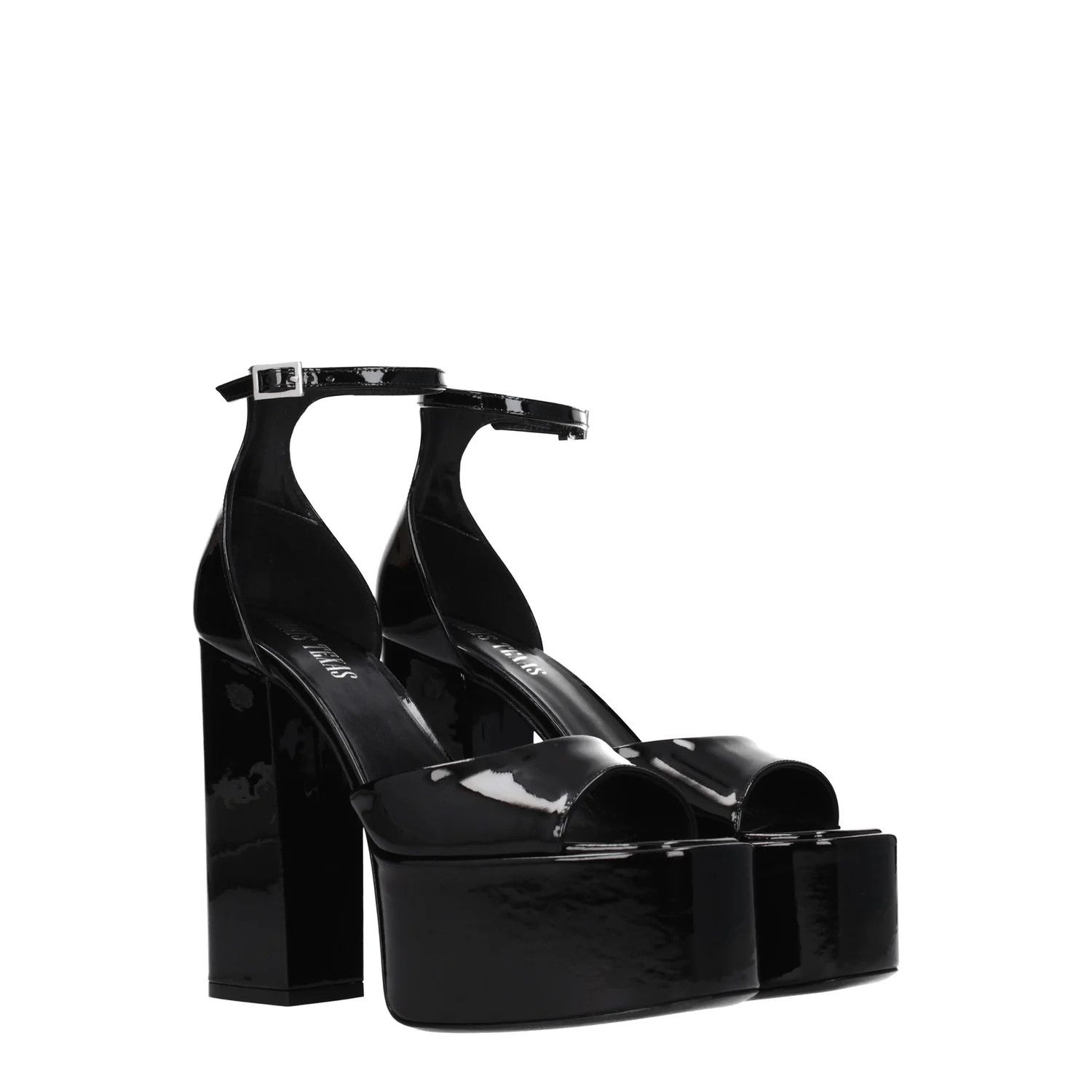 Paris Texas ob1o1e1124 Patent Leather Sandals in Black Size US 10 / IT 40 - 2 Thumbnail