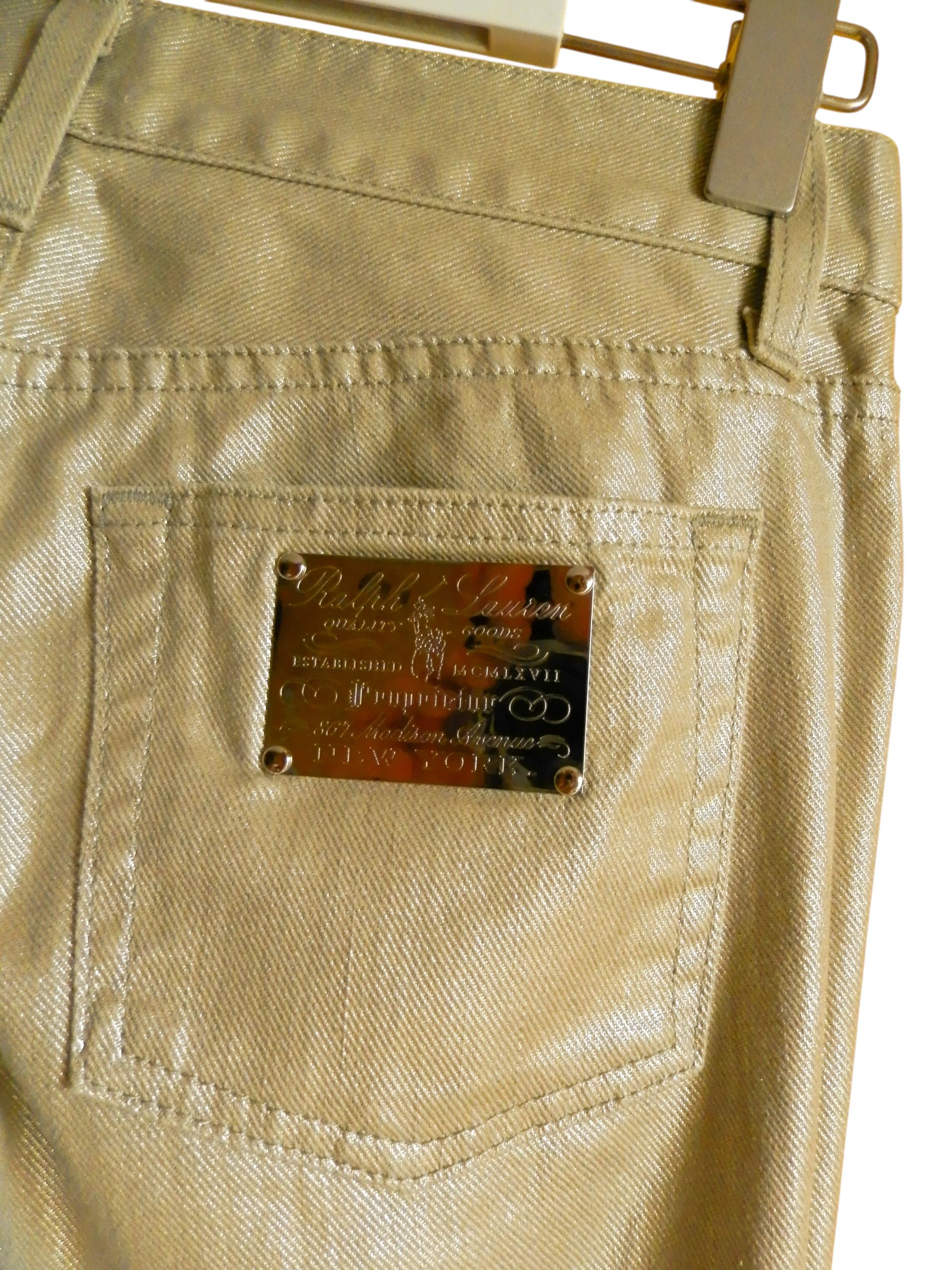 Ralph Lauren Black Label Low rise bootcut flared coated jeans - Made in USA Size 26" / US 2 / IT 38 - 4 Thumbnail