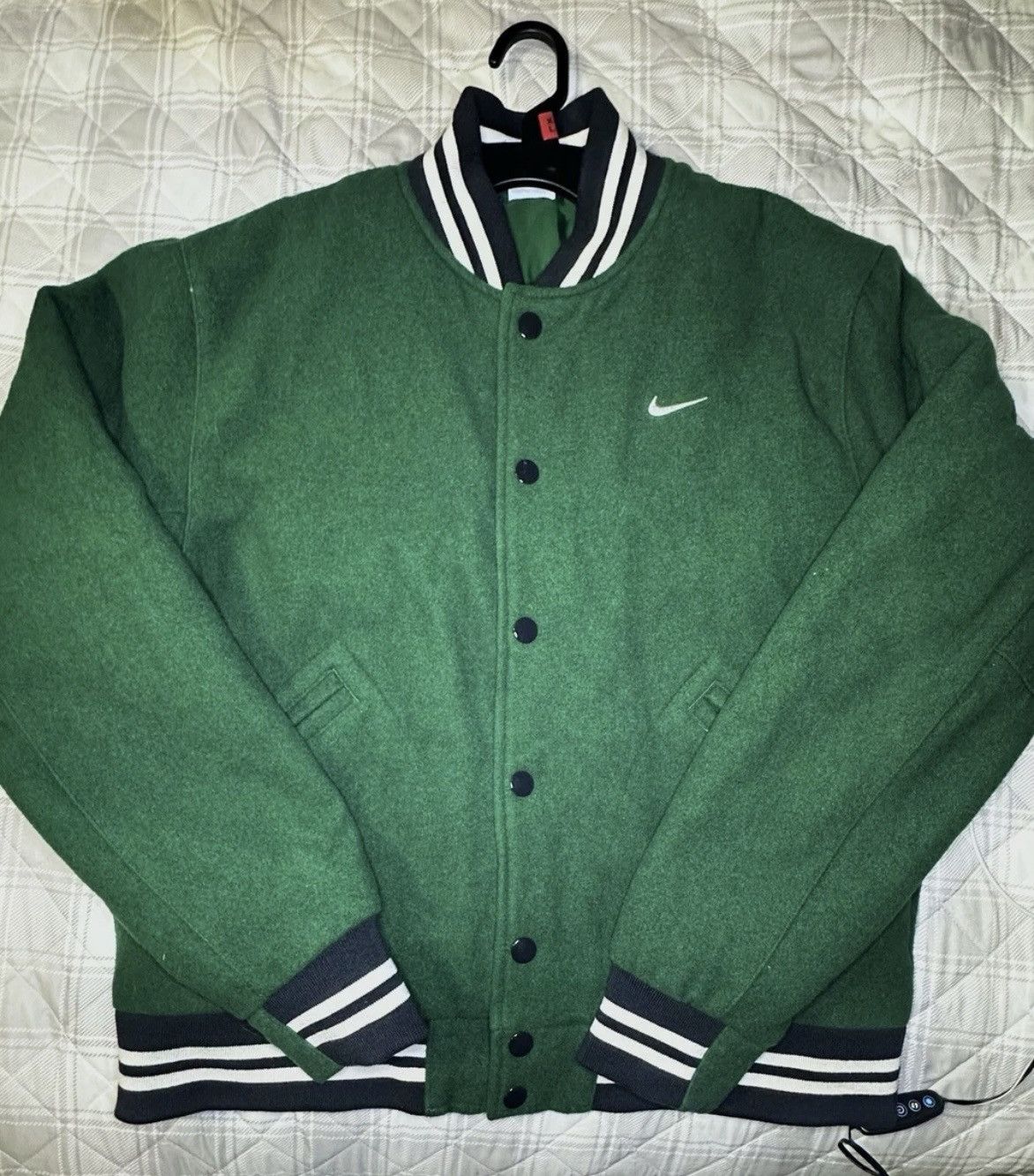 Nike Nike Sportwear Authentics Varsity Jacket in Gorge Green Size US M / EU 48-50 / 2 - 1 Thumbnail