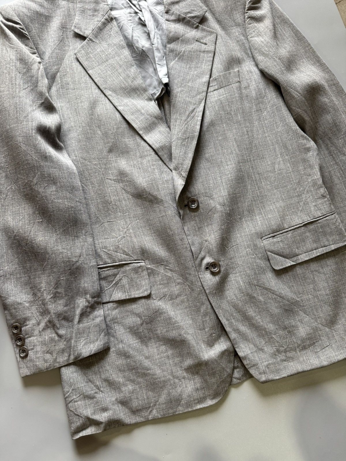 Issey Miyake Vintage 1990s Issey Miyake Design Linen Blazers Size 40L - 2 Thumbnail