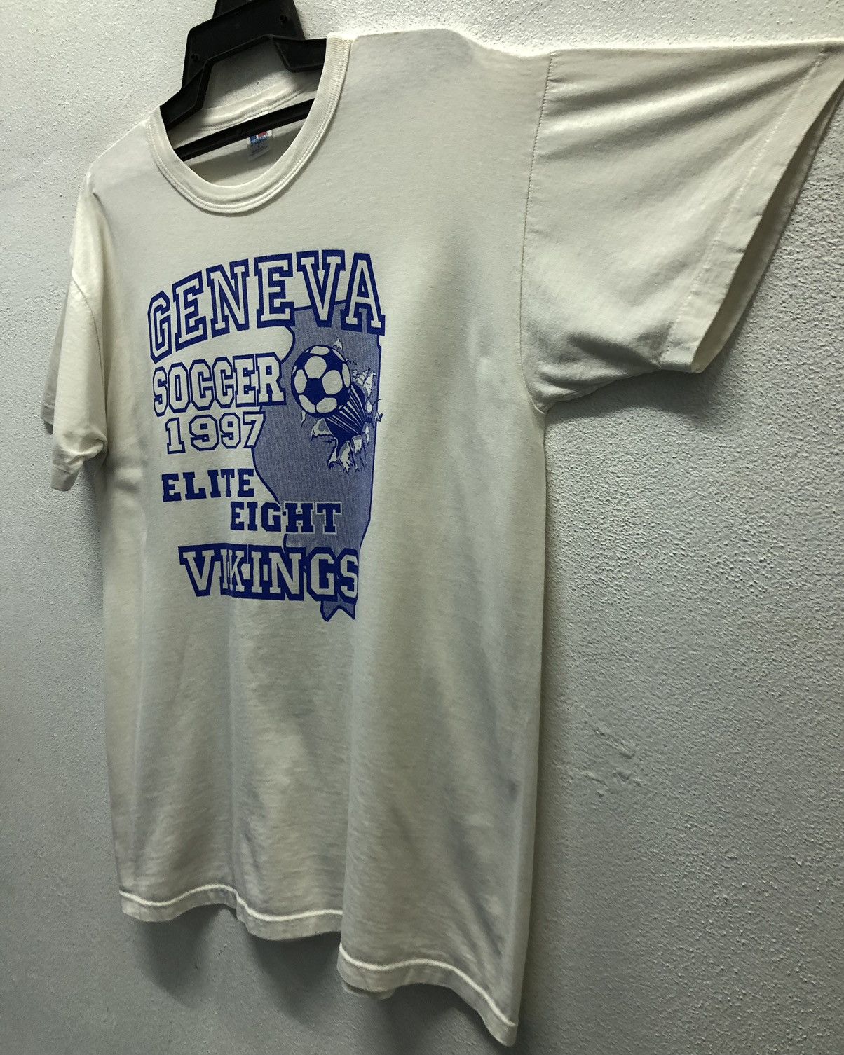 Russell Athletic Vintage Russell Athletic Geneva Soccer 1997 Made In Usa Shir Size US L / EU 52-54 / 3 - 5 Thumbnail
