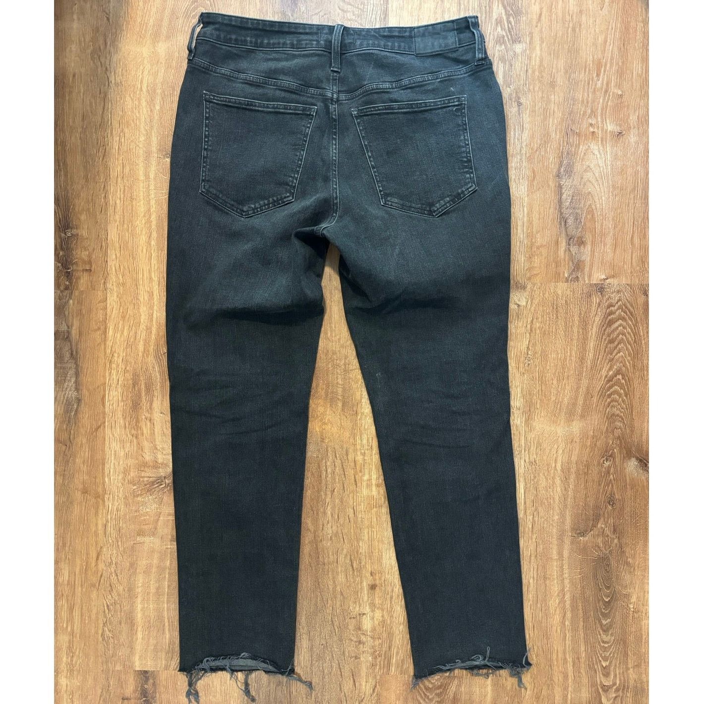 Madewell Madewell Curvy Mid Rise Stovepipe Jeans Size 31 Black Wash Size 31" - 5 Thumbnail