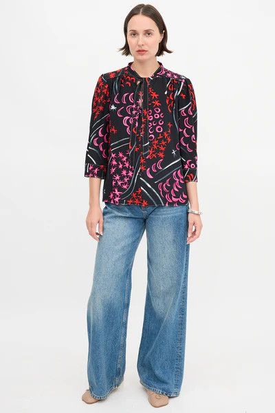 Marni o1y1125 Blouse in Multicolor Size XL / US 12-14 / IT 48-50 - 2 Thumbnail