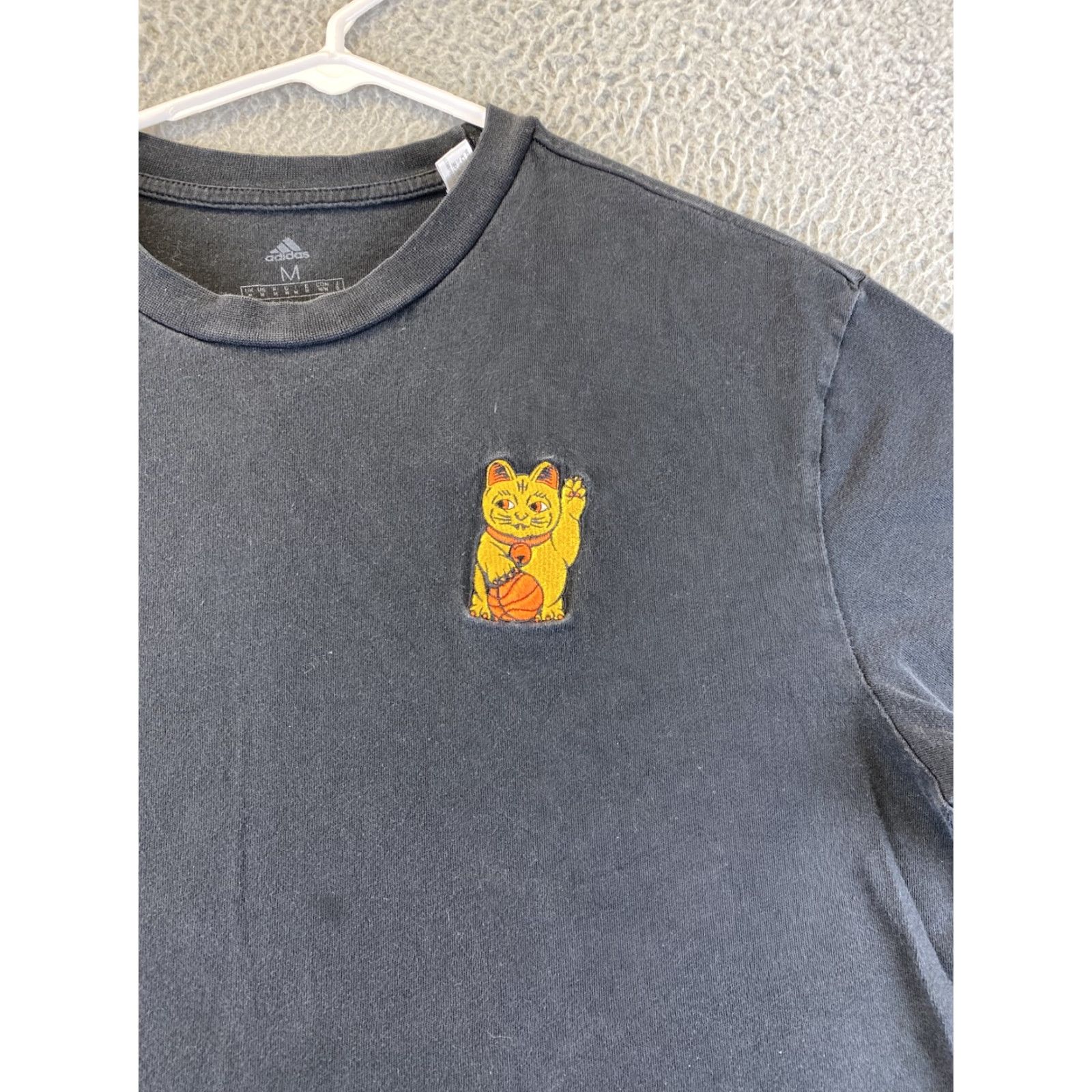 Adidas Adidas Men's M T-Shirt Black Graphic Logo Short Sleeve Casual Athleisure 90s Style Size US M / EU 48-50 / 2 - 2 Thumbnail