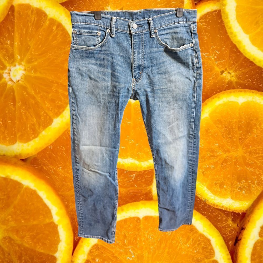 Levi's Levi's 505 Classic Straight Leg Medium Wash Denim Jeans Men Size US 33 - 5 Thumbnail