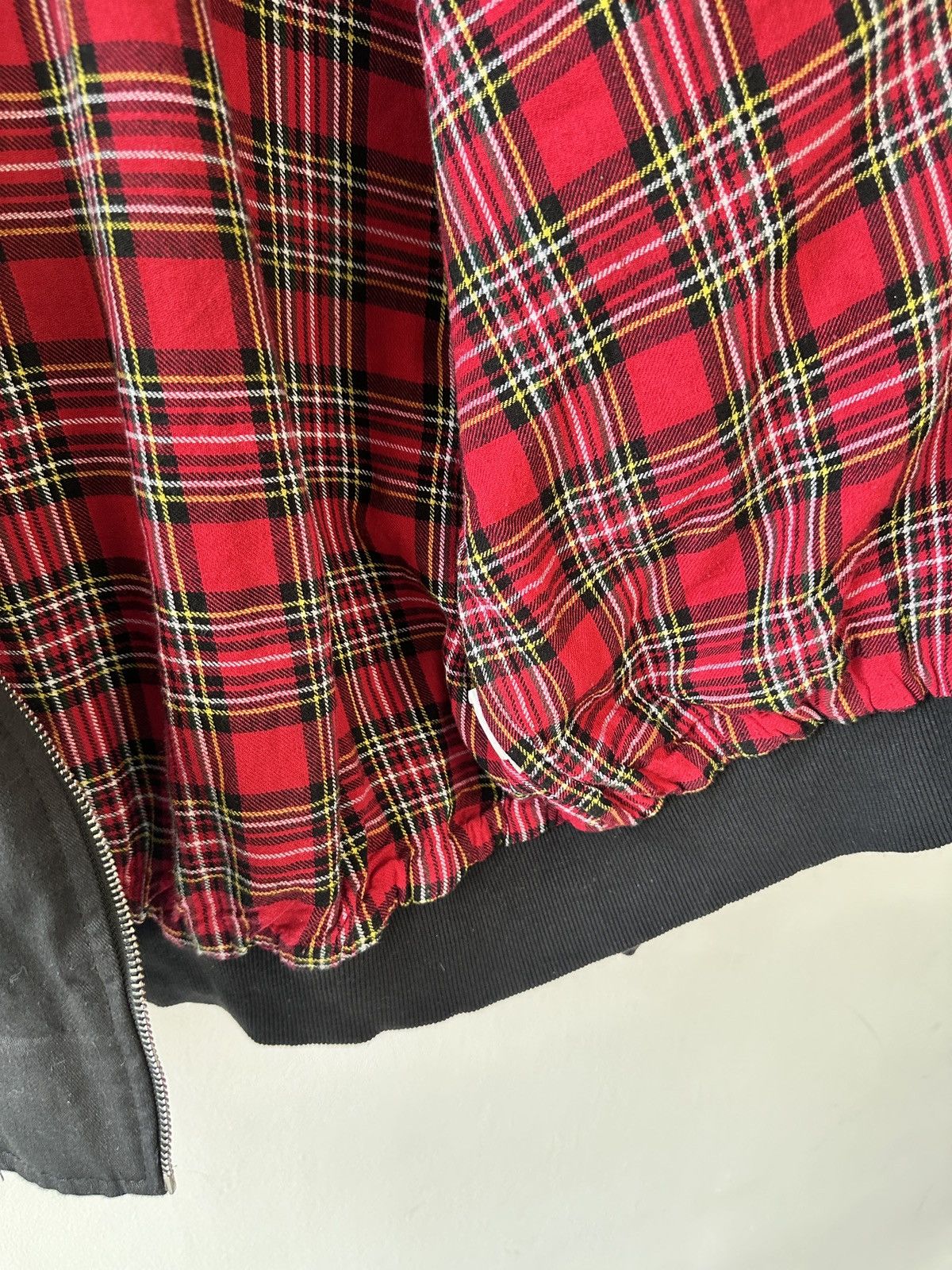Other Bomber Jacket with Red Plaid Tartan Lining Mod Indie Style Size US XL / EU 56 / 4 - 10 Thumbnail